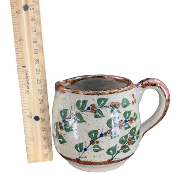 Hand Made Mexico Pottery Ceramic Small Pitcher Creamer Signed Cocotzin Vintage - Picture 4 of 13